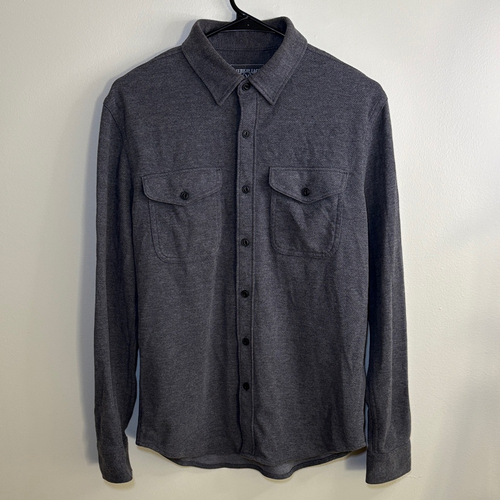 American Age Charcoal Button-Down Shirt